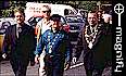 left to right: Frank Fahy (Minister for the Marine), King Michael Linsky of Claddagh, Lord Mayor Martin Quinn, click to MAGNIFY!