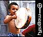 Young Bodhran player, click here to MAGNIFY!
