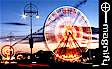 View of the Leisureland fun fair from the Promenade, click to MAGNIFY!