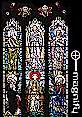 Irish Stained Glass: The Transfiguration Window from 1946, click to MAGNIFY!